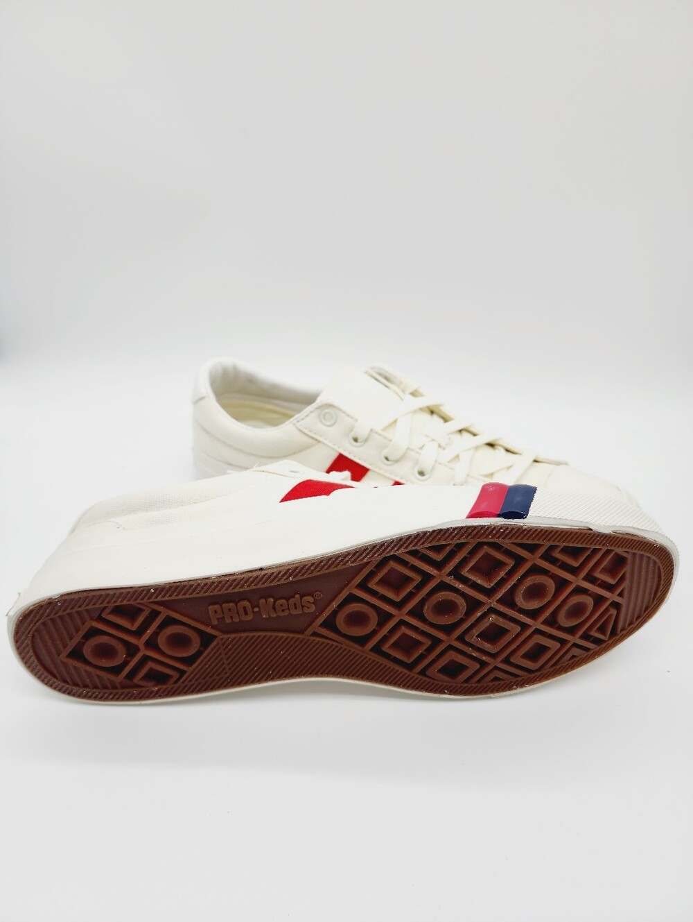 PRO-Keds Royal Plus Canvas White Red Sneakers Men's Size 9.5 NEW - Picture 8 of 16